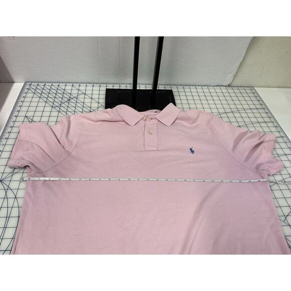 Ralph Lauren Men's Classic Short Sleeve Polo Shirt Pink XL Embroidered - Picture 5 of 10
